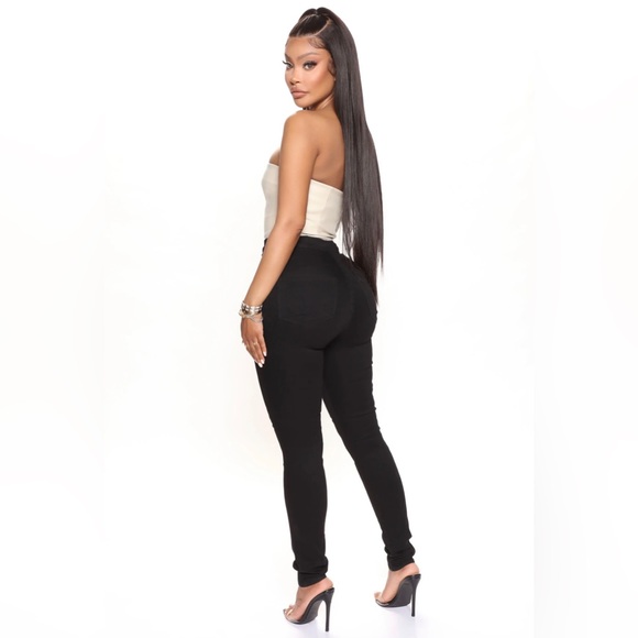 [SOLD] FASHION NOVA Luxe Ultra High-Rise Skinny Jeans NWOT - Picture 3 of 7